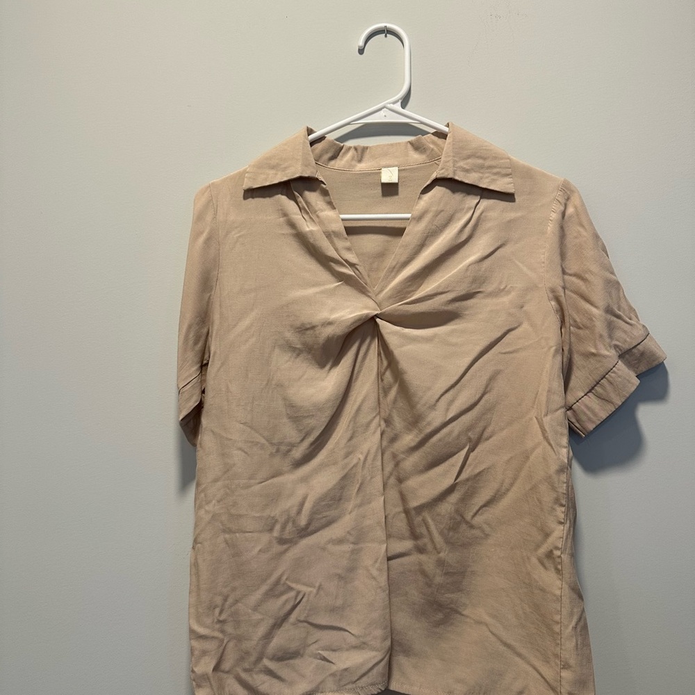 Elegant Tan Women's Top